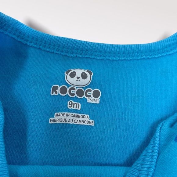 Rococo | 3/$15 Blue Baby Shirt With Paw Prints - Picture 3 of 3